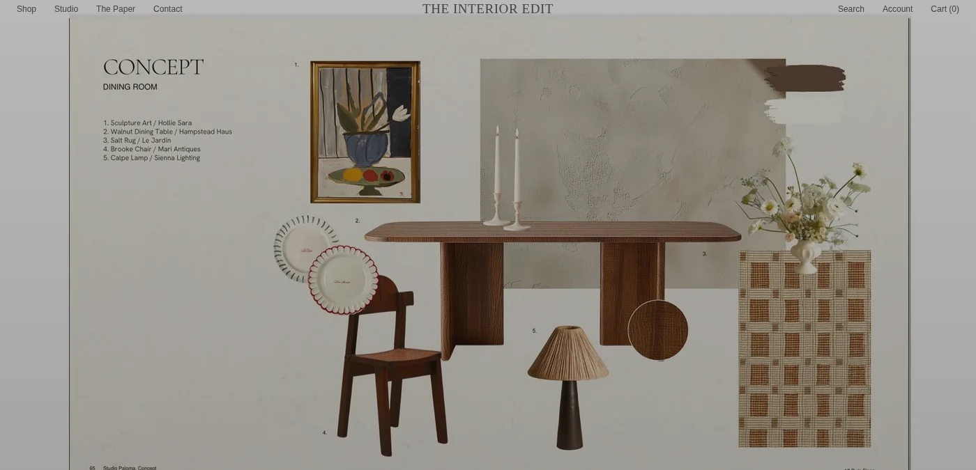 The Interior Edit website