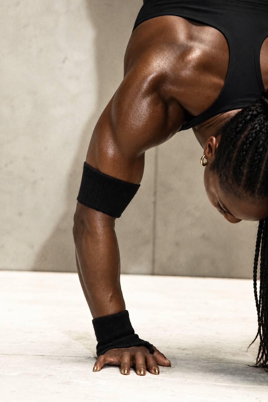 Athlete performing a floor exercise